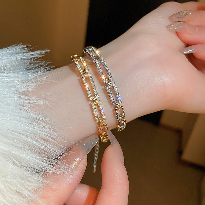 Wholesale Diamond Zircon Geometric Bracelet